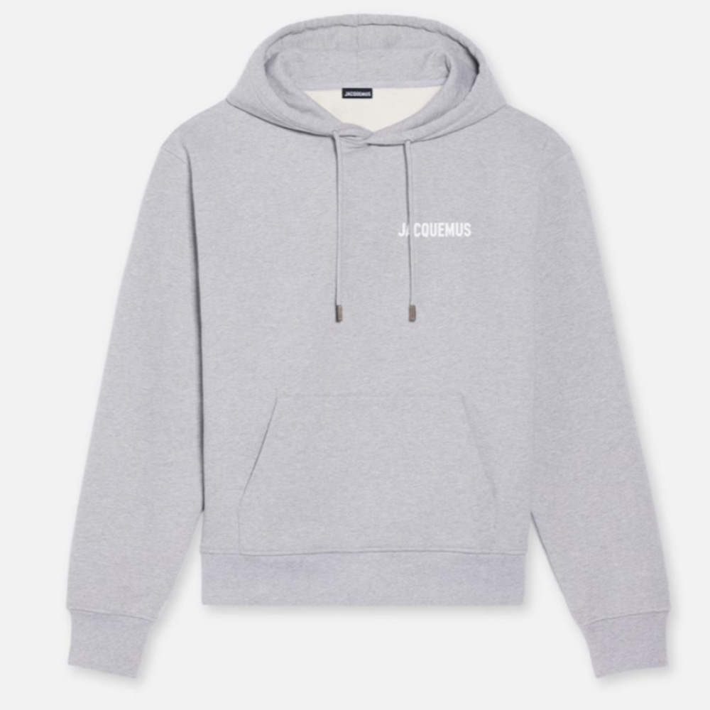 The Jacquemus sweatshirt Hooded sweatshirt. Grey